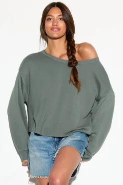 Bella Off Shoulder Sweatshirt