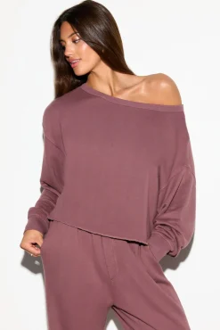 Bella Off Shoulder Sweatshirt
