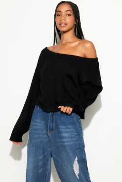 Bella Off Shoulder Sweatshirt