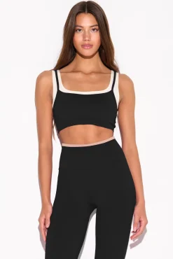 Black Gemini Longline Bra
