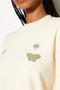 222 Butterfly La Brea Crew Sweatshirt