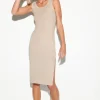 Camille Rib Midi Dress