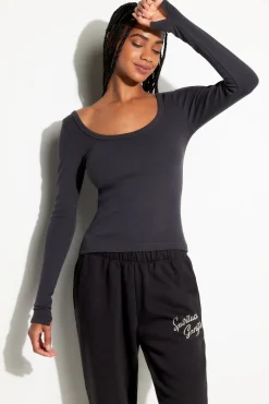 Chrissie Rib L/S Top