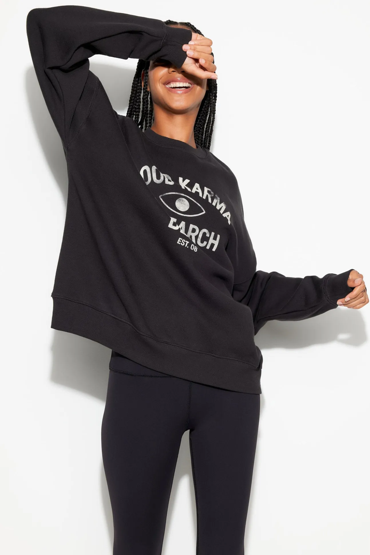 Good Karma Boyfriend Crew Sweatshirt
