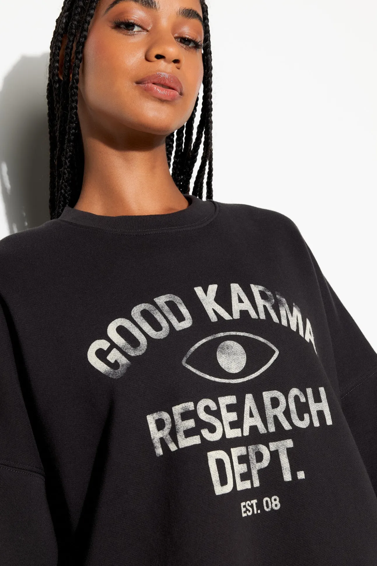 Good Karma Boyfriend Crew Sweatshirt