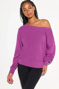 La Vida Off Shoulder Sweatshirt