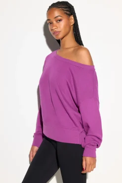 La Vida Off Shoulder Sweatshirt