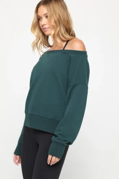 La Vida Off Shoulder Sweatshirt