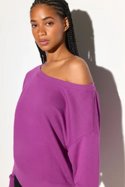 La Vida Off Shoulder Sweatshirt