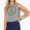 Peace Out Crawford Crop Tank